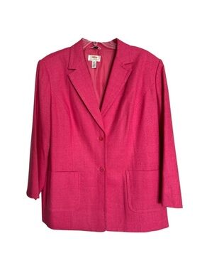Talbots Pure Silk Pink Preppy Vintage Blazer